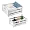 NEX™ Distressed Wood Storage Containers Display Risers Set